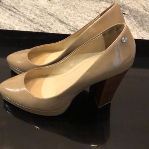 Calvin Klein nude heels